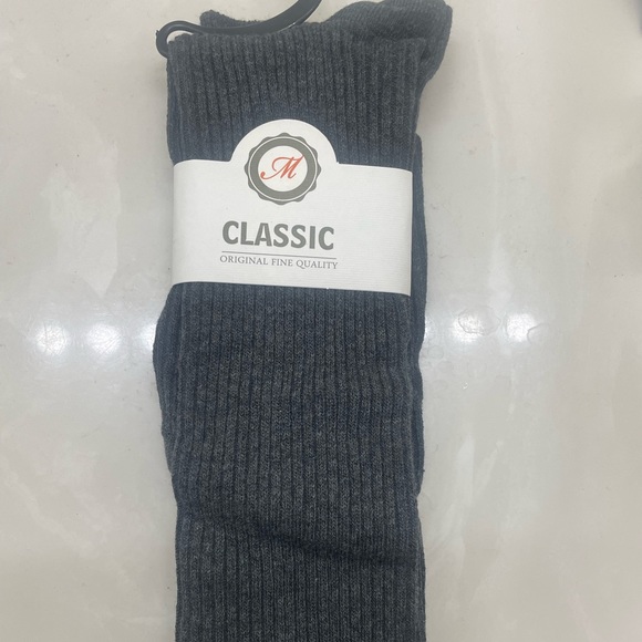 Grey Thigh High Socks - Picture 2 of 5